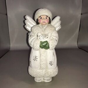 Pam Schifferl Christmas Angel With Dove Figurine
